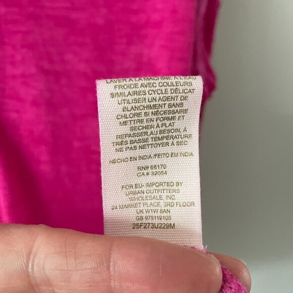 Free People Tunic Round Neck 3/4 Sleeves Pullover Casual Pink Small - Picture 7 of 8